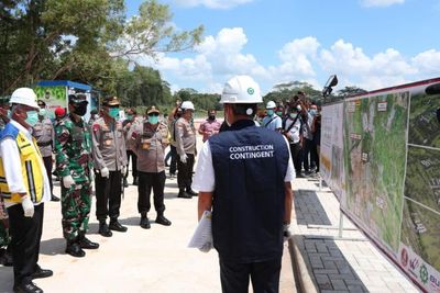 Panglima TNI-Kapolri Tinjau Proses Pembangunan RS Covid-19 di Batam