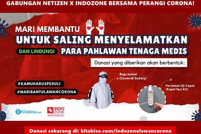 MARI DONASI: Gabungan Netizen Bersama INDOZONE Perangi Corona!