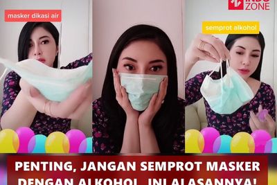 Penting, Jangan Semprot Masker dengan Alkohol, Ini Alasannya!