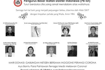 Indonesia Berduka! Dalam Seminggu Ini IDI Telah Umumkan 9 Dokter Wafat
