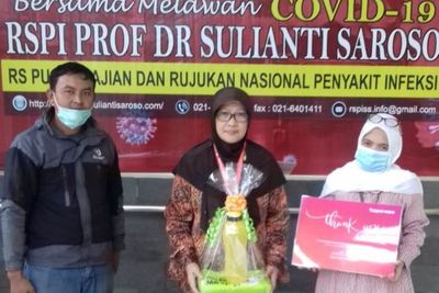 6 RS Rujukan Corona di Jakarta Terima Bantuan Wadah Makan dan Minum