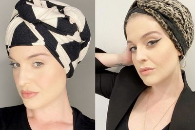 Tutorial Turban ala Kelly Osbourne, Bisa Jadi Inspirasi Gaya Hijab Ramadan