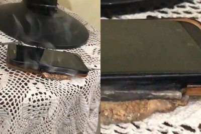 Ponsel Ini Tiba-tiba Berasap dan Meledak Ketika Dicas