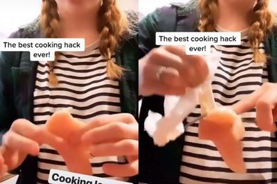 Sebuah Tips Cara Praktis Fillet Ayam Pakai Garpu Ala Warganet TikTok