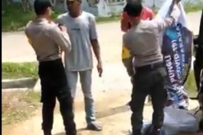 Viral Video 2 Oknum Polisi Aniaya Orang Gangguan Jiwa, Ini Kata Polda Aceh