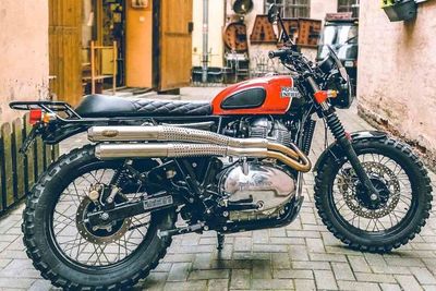 Modifikasi Royal Enfield 650, Jadi Scrambler Menggoda