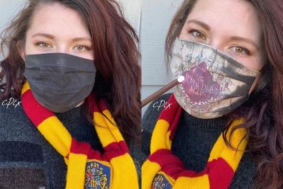 Perempuan Asal Amerika Ciptakan Masker Kain Ajaib Harry Potter