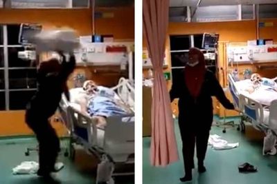 Wanita Kesurupan Ngaku Iblis saat Tunggu Pasien Koma, Netizen: Kok Dibiarin Ya?