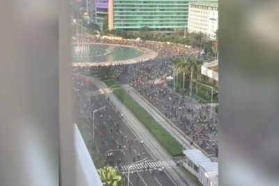 Video Penampakan CFD di Bundaran HI Dipadati Lautan Manusia