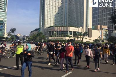 CFD Jakarta Kembali Digelar, Bundaran HI Terpantau Padat