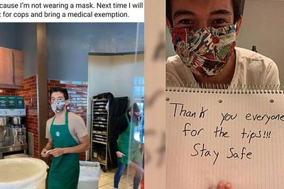 Tolak Pelanggan Tak Pakai Masker, Barista Ini Justru Dapat Tip Hingga Rp270 Juta