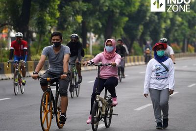 Tak Pakai Masker saat CFD di Danau Sunter, 22 Orang Kena Sanksi