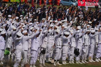 Peserta Apel Siaga Bacakan 5 Ikrar Anti Komunis, Apa Saja Isinya?