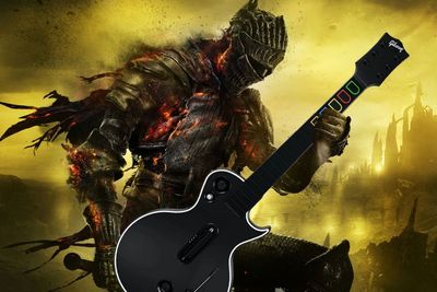 Streamer Ini Sukses Tamatkan Game Dark Souls III Pakai Controller Guitar Hero!