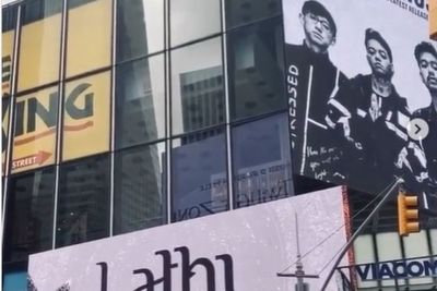 Bangga, Weird Genius Bikin Lagu Lathi Terpampang di Times Square New York