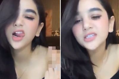Video: Hana Hanifah Acungkan Jari Tengah, Sambil Ikuti Lirik Lagu dan Irama Musik