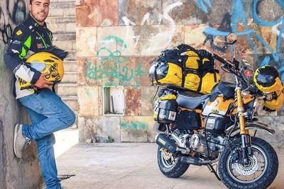 Pembalap Portugal Bakal Keliling 50 Negara dengan Motor Mungil Honda Monkey