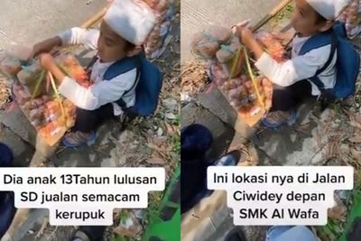 Jual Kerupuk untuk Bantu Orang Tua, Kisah Bocah SD Ini Bikin Terenyuh