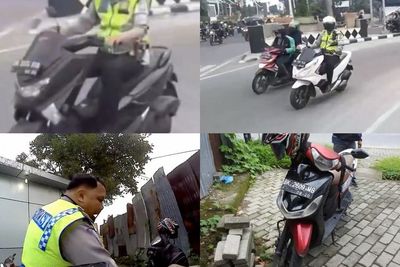 Viral, Sejumlah Oknum Polantas di Medan Diduga Pakai Sepeda Motor Bodong dan Pelat Palsu