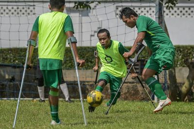 FOTO: Timnas Garuda INAF Kembali Berlatih di Masa PSBB Transisi