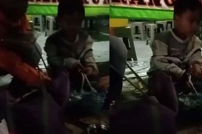 Hari Anak Nasional dan Potret Haru Perjuangan 2 Bocah Penjual Klepon