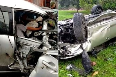 Video: Tabrakan Laga Kambing Avanza dengan Fortuner di Jalan Pintu Masuk Tebingtinggi