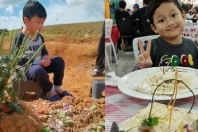 Kisah Haru Bocah yang Kunjungi Makam Ayahnya Setiap Hari, Ditinggal Setelah Rayakan Ultah