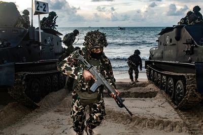 FOTO: Latihan Tugas Tempur TNI AL di Kepulauan Riau