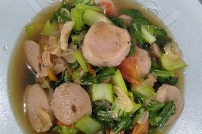 Resep Tumis Pakcoy Bakso Pedas, Sehat dan Nikmat
