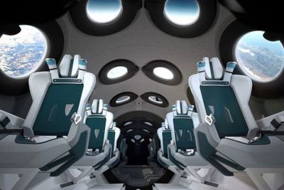 Virgin Galactic Pamer Interior Kabin Pesawat Antariksa Mewah