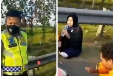 Sekeluarga Makan di Pinggir Tol Cipali, Netizen: Orang Kaya Mah Bebas!