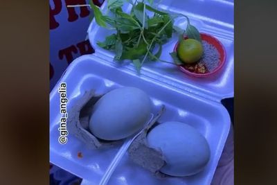 Viral Telur Rebus Setengah Matang Isi Embrio Bebek Jadi Santapan, Netizen: Muntah Duluan