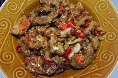 Resep Usus Goreng Pedas, Pas untuk Makan Malam