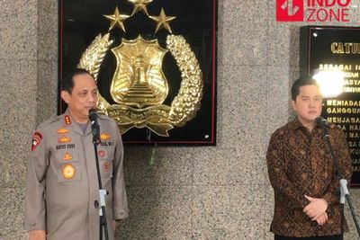 Erick Thohir Rapat Bereng Polri, Bahas Penanganan Covid-19 dan Pemulihan Ekonomi