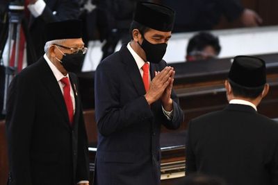 Kompak dengan Ma ruf Amin, Jokowi Kini Kenakan Jas di Sesi Kedua Sidang Tahunan MPR