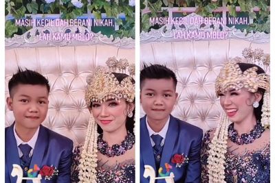 Punya Wajah Baby Face , Mempelai Pria Ini Dibilang Masih SD