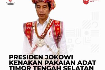 Arti Baju Adat NTT yang Dipakai Jokowi saat Pimpin Upacara Hut ke-75 RI