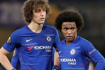 Willian dan David Luiz Reuni di Arsenal