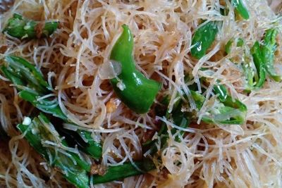 Resep Praktis Bihun Goreng Bakso Masak Cabe Ijo