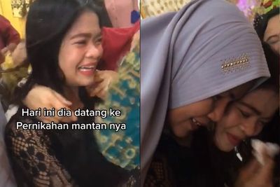 Gagal Nikah Karena Beda Agama, Wanita ini Dipeluk Ibu Mantan Saat Hadiri Pernikahannya