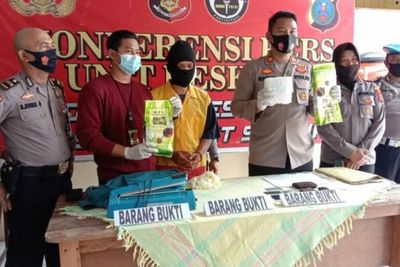 Eks Napi Diduga Pengedar Sabu dalam Kemasan Teh China Diringkus Polrestabes Medan