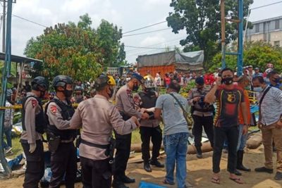 Brimob Polda Sumut Tidak Temukan Unsur Bom Pada Ledakan Gas Elpiji di Hamparan Perak