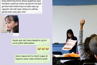 Terlalu Jujur, Murid Ini Akui Soal Ujiannya Dikerjai Sang Ayah, Gurunya Kesal tapi Ngakak