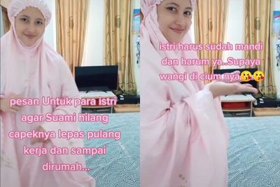 Wanita ini Beri Tips Cara Manjain Suami Saat Pulang Kerja, Netizen: Contoh Istri yang Baik
