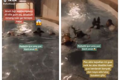 Berenang Bareng Teman di Vila, Tiba-Tiba Kaki Wanita Ini Berdarah, Ada Penampakan di Kolam