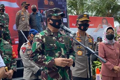 Panglima TNI-Kapolri Lepas Satgas Pendisiplinan Protokol Kesehatan di Sulteng