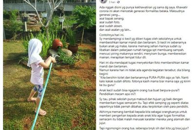 Belajar Online Sejak Awal Corona, Ayah Ini Khawatir Anaknya Jadi Generasi Asal-asalan