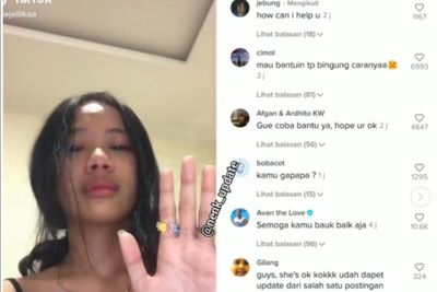 Viral Cewek Bertanktop Bikin Video Tiktok Sambil Nangis, Ternyata Beri Kode Minta Tolong