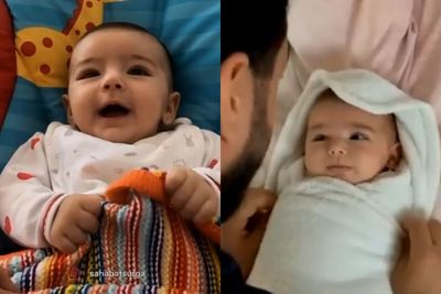Momen Manis saat Ayah Bedong Bayi Lucunya, Cuma Hitungan Detik Langsung Jadi