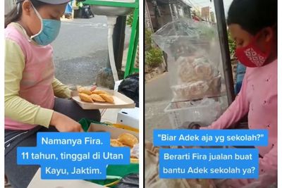 Kisah Fira, Bocah Perempuan 11 Tahun Jualan Kue Demi Bantu Adik Sekolah